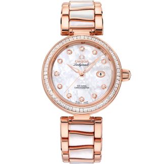 Omega De Ville Ladymatic 34 mm, or Sedna™ sur or Sedna™ 425.65.34.20.55.007