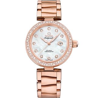 Omega De Ville Ladymatic 34 mm, or Sedna™ sur or Sedna™ 425.65.34.20.55.010