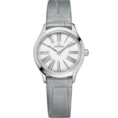 Omega De Ville Mini Trésor 26 mm, acier sur alligator 428.18.26.60.04.001