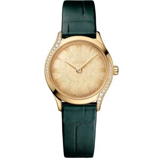 Omega De Ville Mini Trésor 26 mm, or Moonshine™ sur alligator 428.58.26.60.99.001