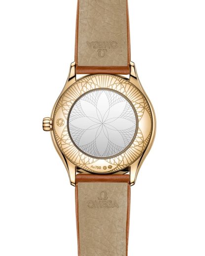 Omega De Ville Mini Trésor 26 mm, or Moonshine™ sur bracelet en cuir 428.57.26.60.04.004 – Image 2