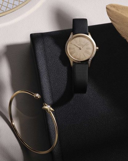 Omega De Ville Mini Trésor 26 mm, or Moonshine™ sur bracelet tissu 428.57.26.60.99.001 – Image 5
