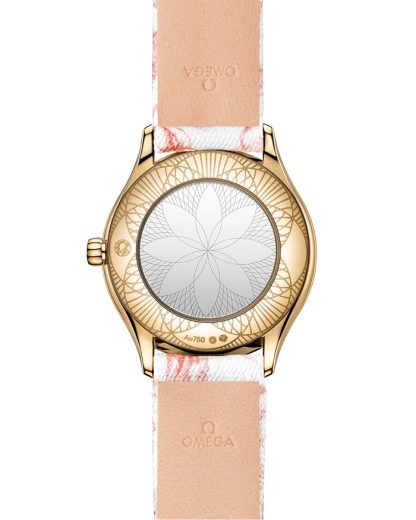 Omega De Ville Mini Trésor 26 mm, or Moonshine™ sur toile de jouy 428.57.26.60.04.003 – Image 2