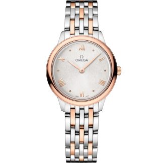 Omega De Ville Prestige 27,5 mm, acier - or « Sedna™ » sur acier - or « Sedna™ » 434.20.28.60.02.001