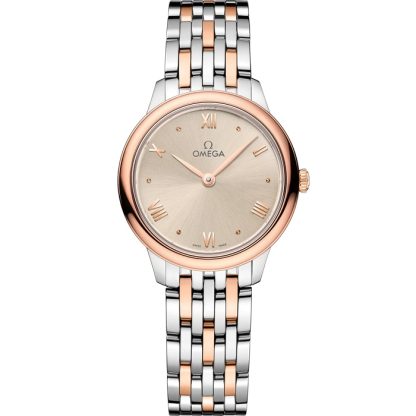 Omega De Ville Prestige 27,5 mm, acier - or « Sedna™ » sur acier - or « Sedna™ » 434.20.28.60.09.001