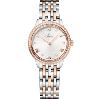 Omega De Ville Prestige 27,5 mm, acier - or « Sedna™ » sur acier - or « Sedna™ » 434.25.28.60.52.001