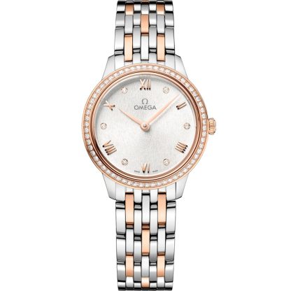 Omega De Ville Prestige 27,5 mm, acier - or « Sedna™ » sur acier - or « Sedna™ » 434.25.28.60.52.001
