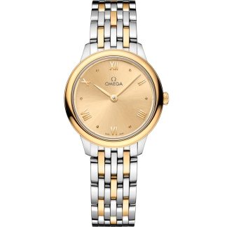 Omega De Ville Prestige 27,5 mm, acier - or jaune sur acier - or jaune 434.20.28.60.08.001