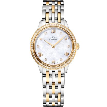 Omega De Ville Prestige 27,5 mm, acier - or jaune sur acier - or jaune 434.25.28.60.55.001