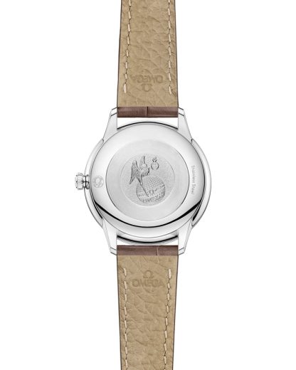 Omega De Ville Prestige 27,5 mm, acier sur bracelet en cuir 434.13.28.60.55.001 – Image 2