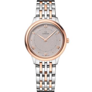 Omega De Ville Prestige 30 mm, acier - or « Sedna™ » sur acier - or « Sedna™ » 434.20.30.60.02.001