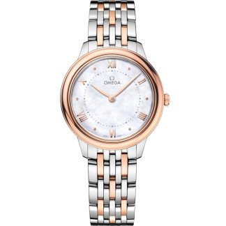 Omega De Ville Prestige 30 mm, acier - or « Sedna™ » sur acier - or « Sedna™ » 434.20.30.60.05.001