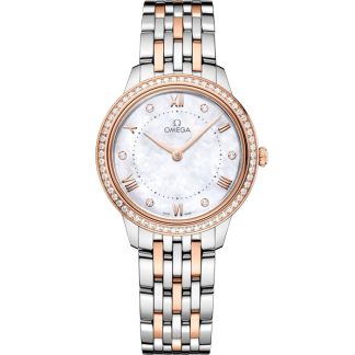 Omega De Ville Prestige 30 mm, acier - or « Sedna™ » sur acier - or « Sedna™ » 434.25.30.60.55.001