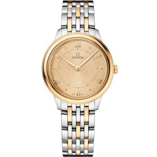 Omega De Ville Prestige 30 mm, acier - or jaune sur acier - or jaune 434.20.30.60.08.001