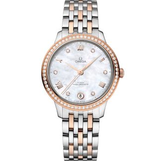 Omega De Ville Prestige 34 mm, acier - or « Sedna™ » sur acier - or « Sedna™ » 434.25.34.20.55.001
