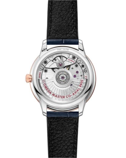 Omega De Ville Prestige 34 mm, acier - or « Sedna™ » sur bracelet en cuir 434.23.34.20.53.001 – Image 2