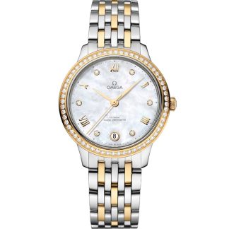 Omega De Ville Prestige 34 mm, acier - or jaune sur acier - or jaune 434.25.34.20.55.002