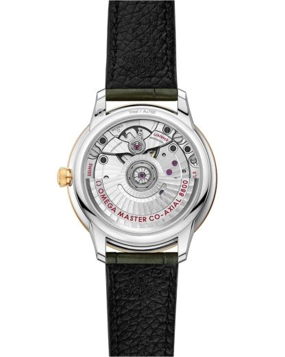 Omega De Ville Prestige 34 mm, acier - or jaune sur bracelet en cuir 434.23.34.20.55.002 – Image 2
