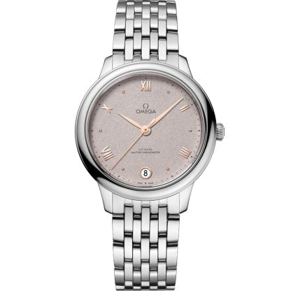 Omega De Ville Prestige 34 mm, acier sur acier 434.10.34.20.02.002