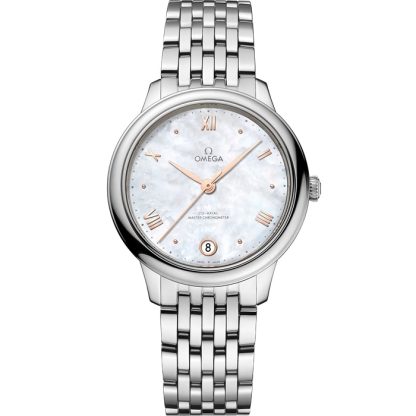 Omega De Ville Prestige 34 mm, acier sur acier 434.10.34.20.05.001