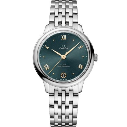 Omega De Ville Prestige 34 mm, acier sur acier 434.10.34.20.10.001