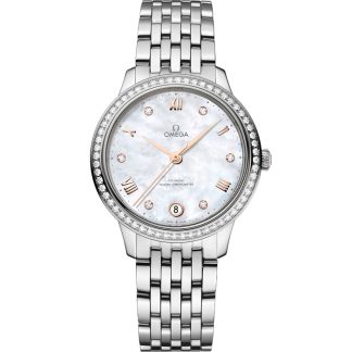 Omega De Ville Prestige 34 mm, acier sur acier 434.15.34.20.55.001