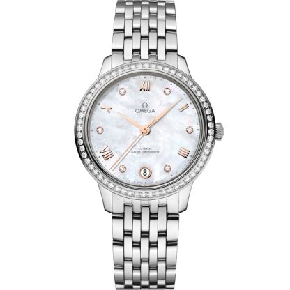 Omega De Ville Prestige 34 mm, acier sur acier 434.15.34.20.55.001