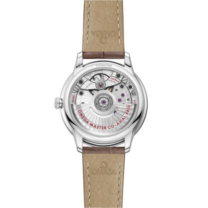 Omega De Ville Prestige 34 mm, acier sur bracelet en cuir 434.13.34.20.52.002 – Image 2