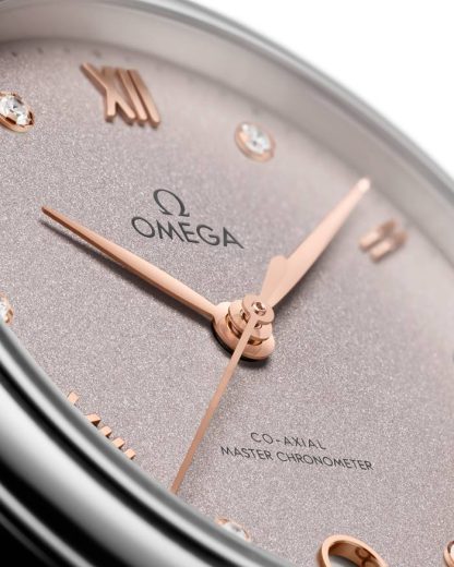Omega De Ville Prestige 34 mm, acier sur bracelet en cuir 434.13.34.20.52.002 – Image 3