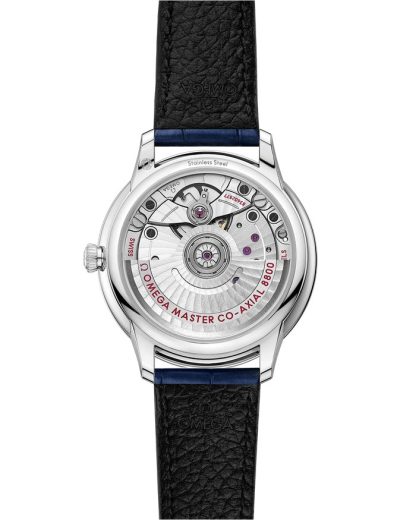 Omega De Ville Prestige 34 mm, acier sur bracelet en cuir 434.13.34.20.53.001 – Image 2