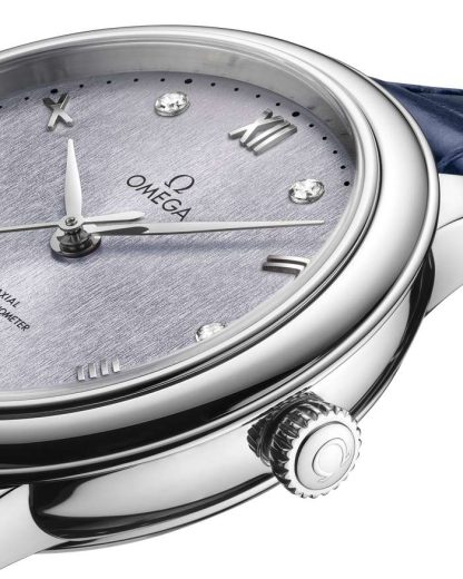 Omega De Ville Prestige 34 mm, acier sur bracelet en cuir 434.13.34.20.53.001 – Image 3