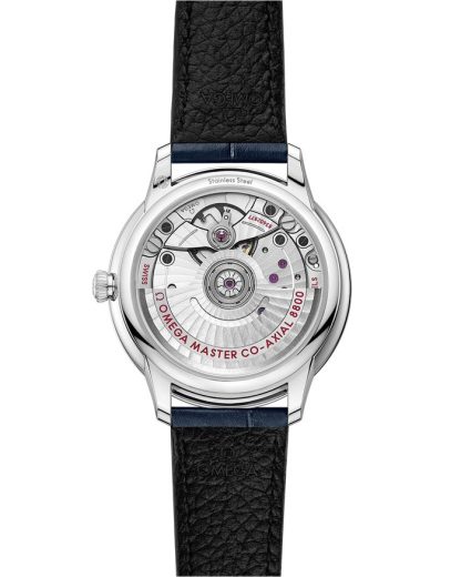 Omega De Ville Prestige 34 mm, acier sur bracelet en cuir 434.13.34.20.53.002 – Image 2