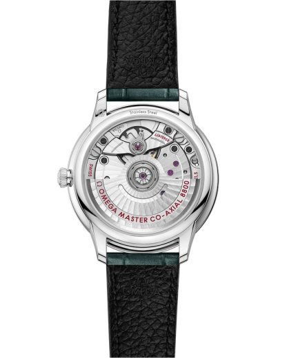 Omega De Ville Prestige 34 mm, acier sur bracelet en cuir 434.13.34.20.60.001 – Image 2