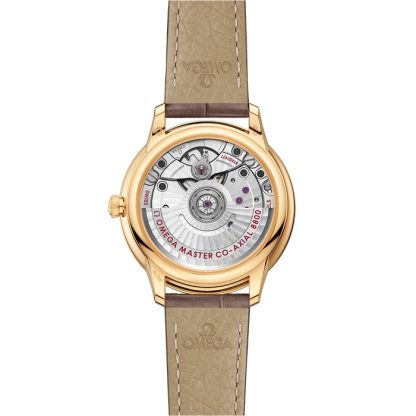 Omega De Ville Prestige 34 mm, or jaune sur bracelet en cuir 434.53.34.20.55.002 – Image 2