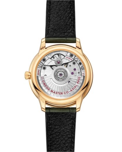 Omega De Ville Prestige 34 mm, or jaune sur bracelet en cuir 434.58.34.20.55.002 – Image 2