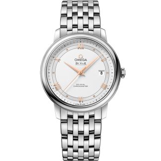 Omega De Ville Prestige 39,5 mm, acier sur acier 424.10.40.20.02.002