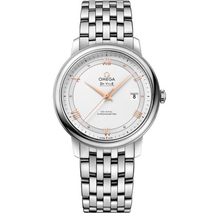 Omega De Ville Prestige 39,5 mm, acier sur acier 424.10.40.20.02.002