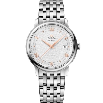 Omega De Ville Prestige 39,5 mm, acier sur acier 424.10.40.20.02.004
