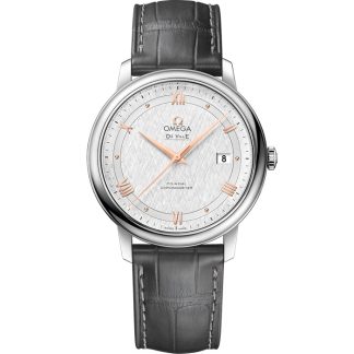 Omega De Ville Prestige 39,5 mm, acier sur bracelet en cuir 424.13.40.20.02.005