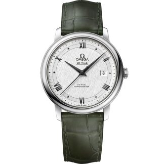 Omega De Ville Prestige 39,5 mm, acier sur bracelet en cuir 424.13.40.20.02.006