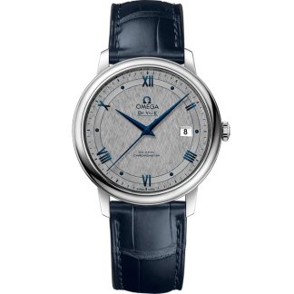 Omega De Ville Prestige 39,5 mm, acier sur bracelet en cuir 424.13.40.20.06.002