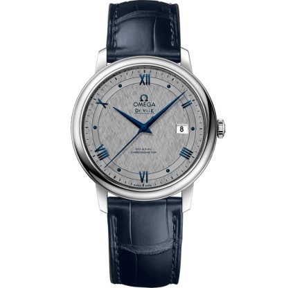 Omega De Ville Prestige 39,5 mm, acier sur bracelet en cuir 424.13.40.20.06.002