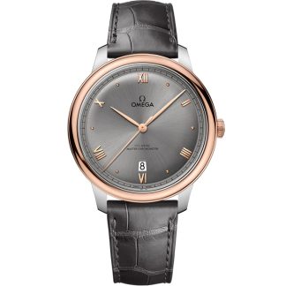 Omega De Ville Prestige 40 mm, acier - or « Sedna™ » sur bracelet en cuir 434.23.40.20.06.001