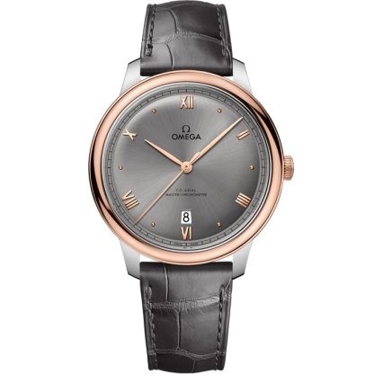 Omega De Ville Prestige 40 mm, acier - or « Sedna™ » sur bracelet en cuir 434.23.40.20.06.001