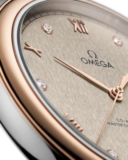 Omega De Ville Prestige 40 mm, acier - or « Sedna™ » sur bracelet en cuir 434.23.40.20.59.001 – Image 3