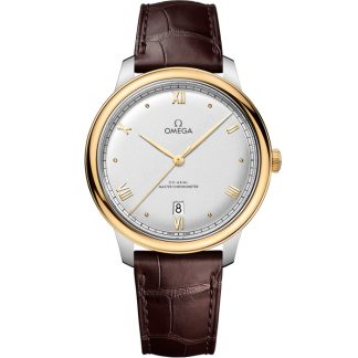 Omega De Ville Prestige 40 mm, acier - or jaune sur bracelet en cuir 434.23.40.20.02.002