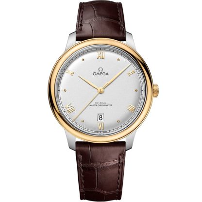 Omega De Ville Prestige 40 mm, acier - or jaune sur bracelet en cuir 434.23.40.20.02.002