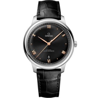 Omega De Ville Prestige 40 mm, acier sur bracelet en cuir 434.13.40.20.01.001