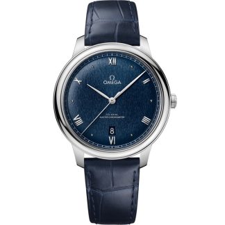 Omega De Ville Prestige 40 mm, acier sur bracelet en cuir 434.13.40.20.03.001