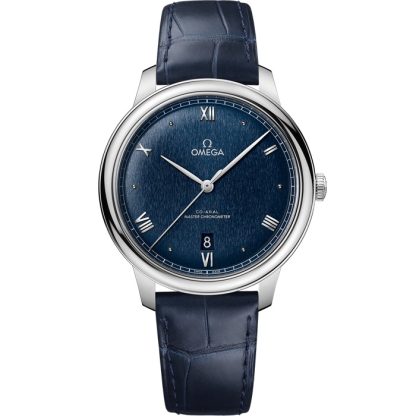 Omega De Ville Prestige 40 mm, acier sur bracelet en cuir 434.13.40.20.03.001